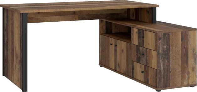 Old Wood Riproduzione del legno vintage (H51) abbinato al nero (Z13)