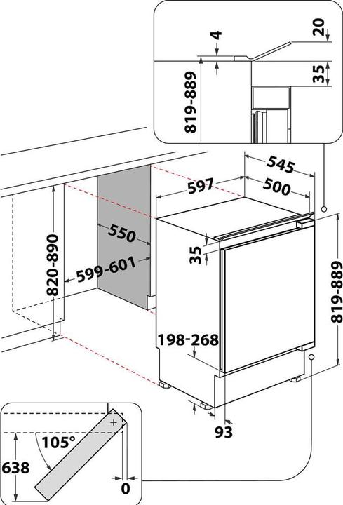 Immagine prodotto Whirlpool Chłodziarka WBUF011 (126 l)