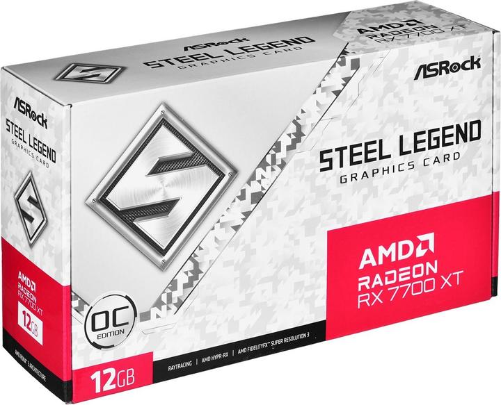Actual product image AsRock Radeon RX 7700 XT Steel Lengend OC (12 GB)
