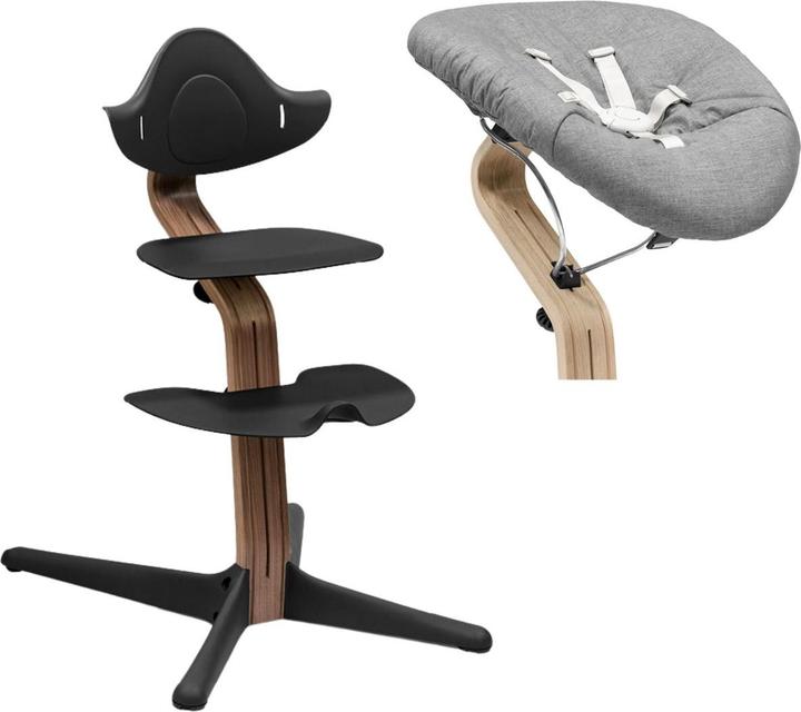 Produktbild Stokke Nomi Walnut Stuhl inkl. Newborn Set (Hochstuhl)