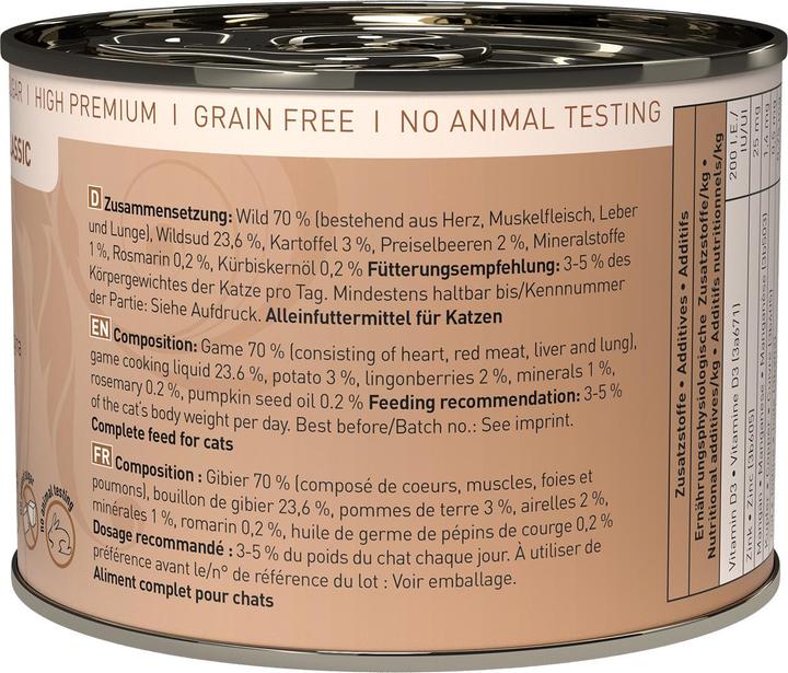 Actual product image Catz Finefood No.09 Wild (Adult, 1 pcs., 210 g)