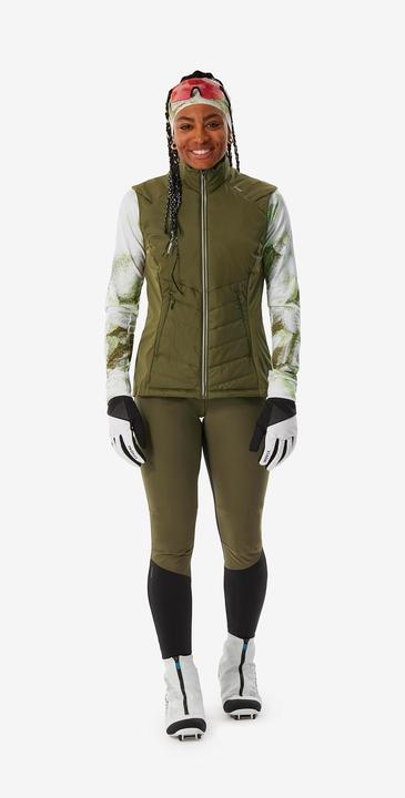 Image du produit Inovik Gilet de ski de fond femme - 500 khaki (L)