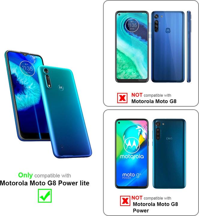 Productafbeelding Cadorabo Boek Onzichtbare Magneethoes (Motorola Moto G8 Power Lite)