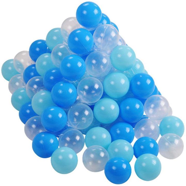 Produktbild Knorrtoys Bälleset ca. Ø6 cm - 300 balls/soft blue/blue/transparent