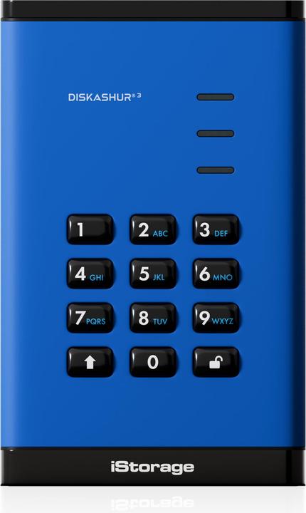 Image du produit iStorage diskAshur3 HDD 2TB - Bleu (2 To)