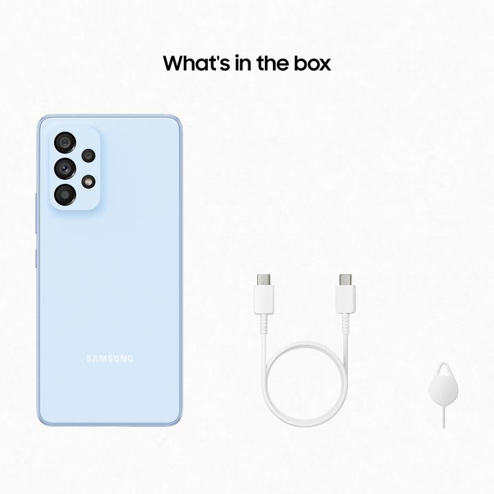 Image du produit Samsung Galaxy A53 5G (256 Go, Bleu génial, 6.50", Double SIM, 64 Mpx, 5G)