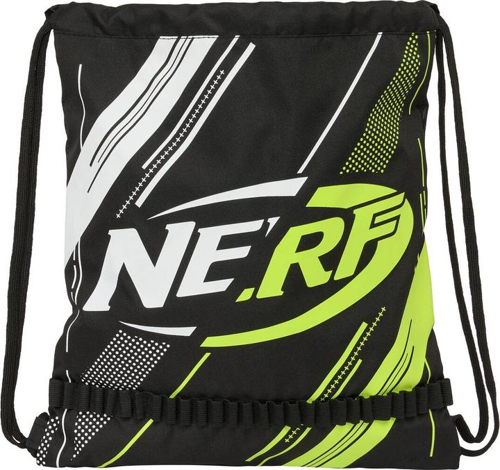 Nerf Rucksacktasche mit Bändern Get ready Schwarz 35 x 40 x 1 cm