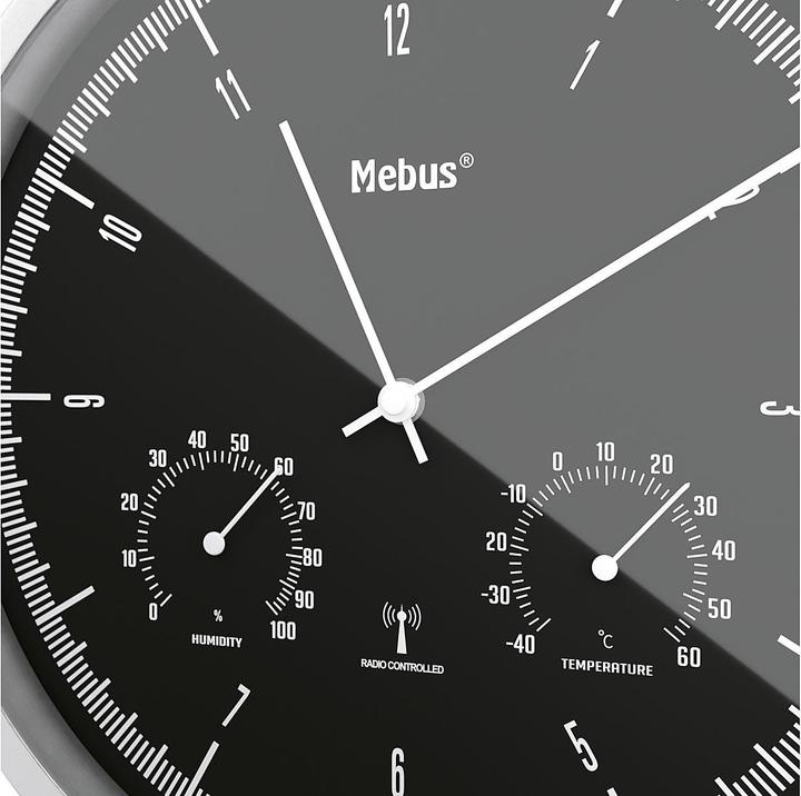 Actual product image Mebus Radio controlled wall clock (25 cm)
