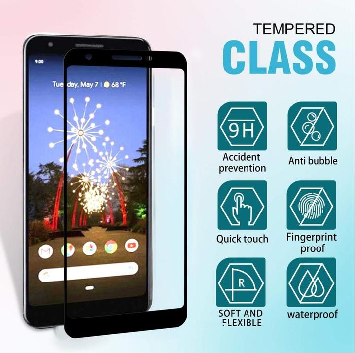Immagine prodotto Screenguard Google Pixel 3a Pellicola di vetro protettiva a schermo intero 2.5D 9H (1 Pezzo/i, Google Pixel 3a)