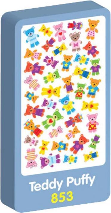 Actual product image Purple Peach Elite teddy bear sticker