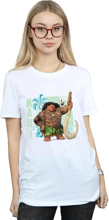 Actual product image Disney Womens/Ladies Moana Maui Cotton Boyfriend T-Shirt (L)