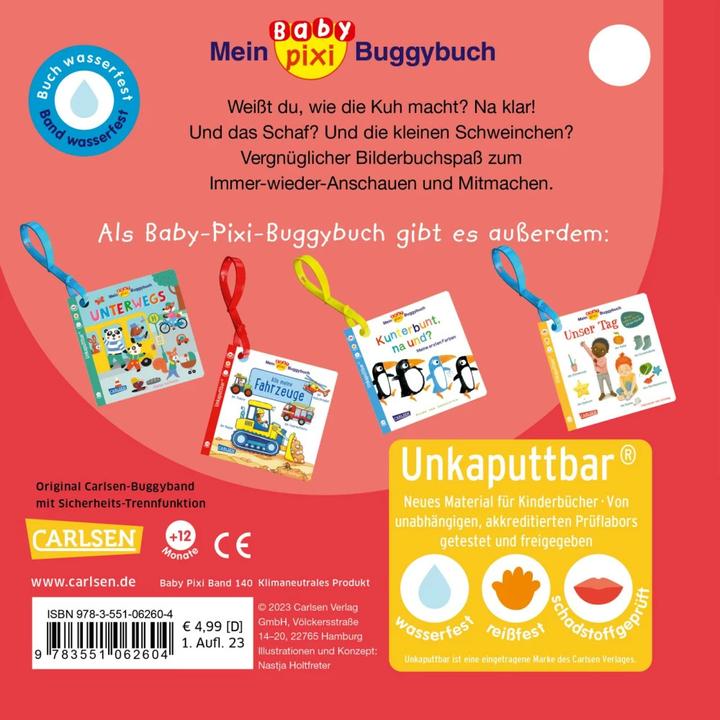 Immagine prodotto Baby Pixi Mein Baby-Pixi-Buggybuch: Oink, Mäh, Muh! (Tedesco)