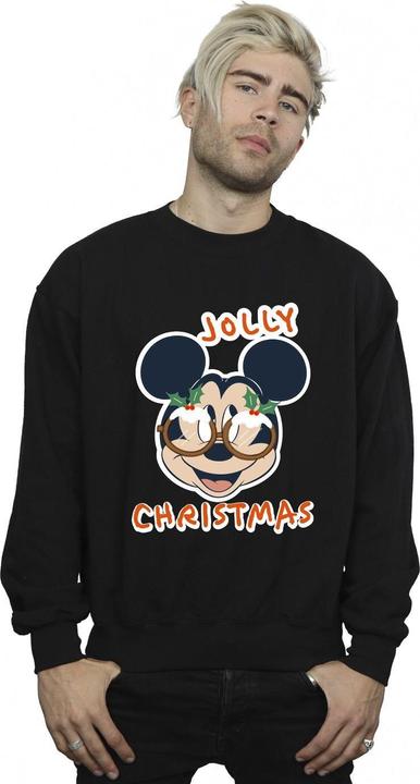 Immagine prodotto Disney Mickey Mouse Jolly Christmas Glasses Felpa Uomo (L)