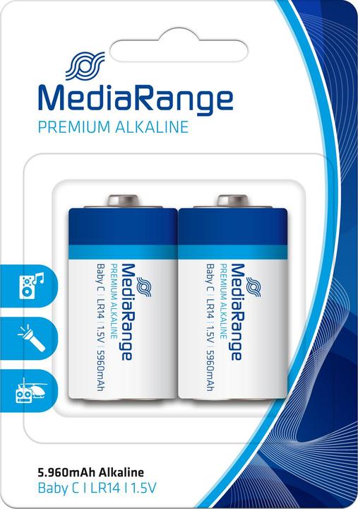 MediaRange Premium - Batterie 2 x LR14 / C Typ (2 Stk., C, 5960 mAh)