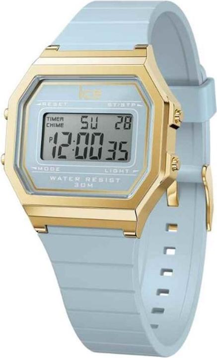 ICE Watch 022058 Digit Retro Tranquil Blue Montre pour (Chronographe, 32 mm)