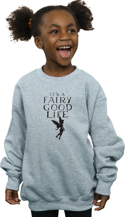 Actual product image Disney Girls Tinkerbell Fairy Good Life Sweatshirt (140, 146)