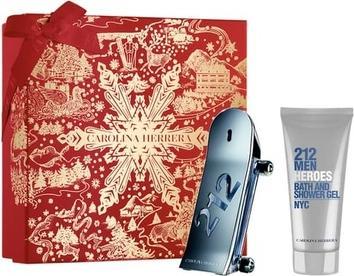 Actual product image Carolina Herrera 212 Heroes Eau De Toilette Spray 90ml And Shower Gel 100ml (Eau de toilette)