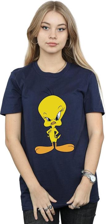 Actual product image Looney Tunes Womens/Ladies Angry Tweety Cotton Boyfriend T-Shirt (L)