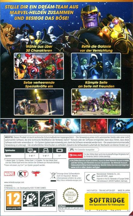 Actual product image Nintendo Marvel Ultimate Alliance 3: The Black Order (Switch, DE)