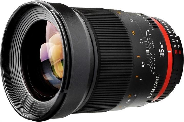 Actual product image Samyang 35mm f/1.4 Canon EF AE (Canon EF, Canon EF-S, APS-C / DX, full size)