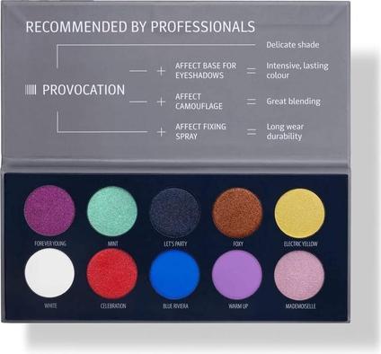 Actual product image Affect Provocation Pressed Eyeshadow Palette pressed eyeshadow palette 10x2.5g