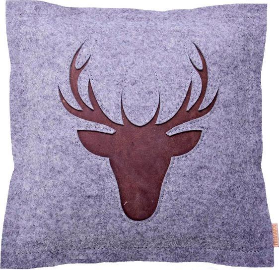 Immagine prodotto Filzmaxx Cervo di feltro di lana Johann con pelle (42 x 42 cm)