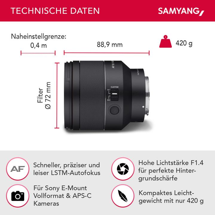 Image du produit Wiltec Samyang (Sony E, Plein format)
