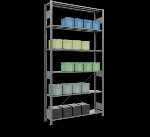 Actual product image Schulte Lagertechnik MULTIplus150 basic racking system with cross braces