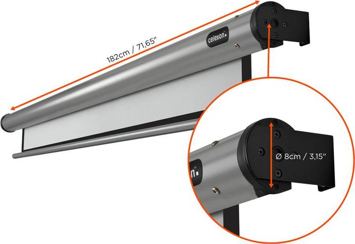 Productafbeelding Celexon Home Cinema elektrisch scherm - Scherm - Plafondmontage mogelijk, geschikt voor wandmontage. (78.74", 4:3)