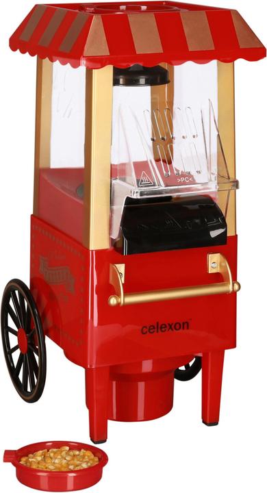 Celexon CinePop CP500 popcorn machine in retro look fairground design incl. measuring cup for dosing