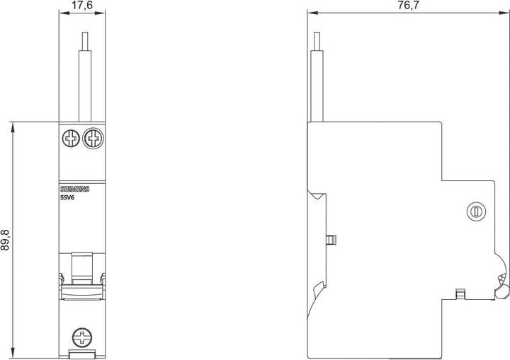 Actual product image Siemens Fire protection 5SV6016-6KP16 switch-LS-combination 230V, 6kA, 2-pole