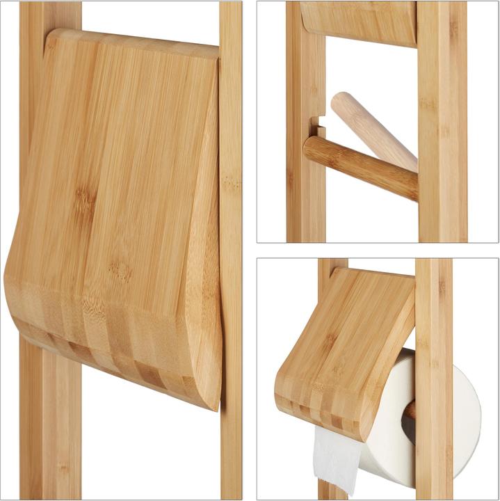 Actual product image Relaxdays Toilet paper holder newspaper rack