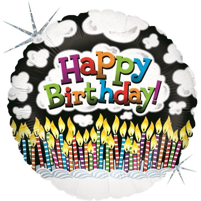 Produktbild Grabo Balloons Happy Birthday Geburtstags Kerzen Ballon