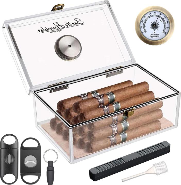 Scotte Humidor Cave à cigares en acrylique (20)
