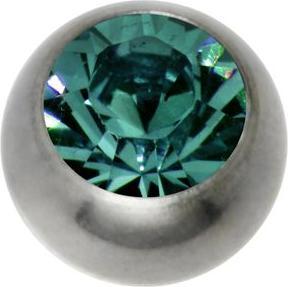 Produktbild Bijouteria 1.2mm Titan Piercingteil (Swarovski Kristall, Titan)
