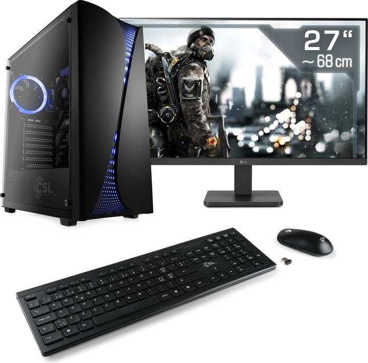 Actual product image CSL Gaming PC M11260H, QWERTZ Layout (CH) (AMD Ryzen 5 5600GT, 16 GB, 1000 GB, AMD Radeon Graphics)
