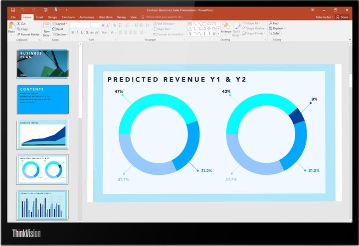 Produktbild Lenovo ThinkVision M14d (2240 x 1400 Pixel, 14")
