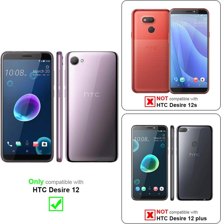 Actual product image Cadorabo Display protection glass (1 Piece, HTC Desire 12)