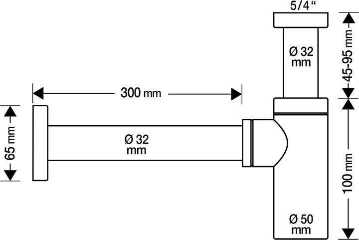 Produktbild Möbel-Eins Design (Siphon-Montagematerial, 1 1/4")