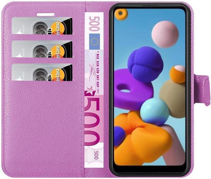 Actual product image Cadorabo Book with stand function cover (Samsung Galaxy A21)
