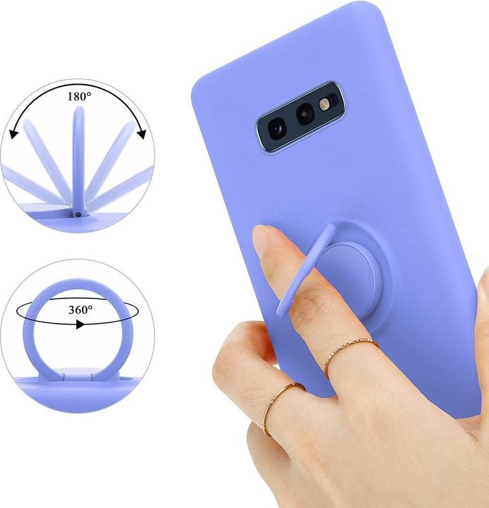 Image du produit Cadorabo Coque TPU Liquid Ring Silicone Case (Samsung Galaxy S10e)