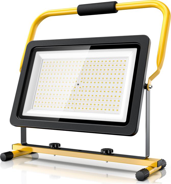 Actual product image Brandson Construction floodlight, 200W, LED, stand & carrying handle, 16000 lumen, construction floodlight (16000 lm)