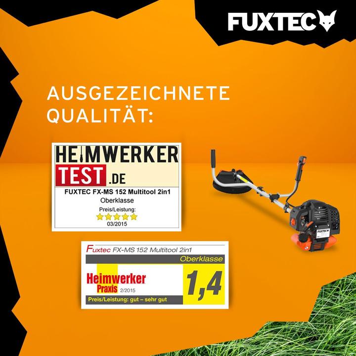 Image du produit Fuxtec FX-MS152 Débroussailleuse à essence Multitool 2en1 (Couteaux en plastique, Fils coupe-herbe)