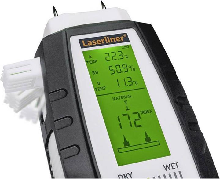 Actual product image Laserliner MultiWet-Master Compact Plus Material Moisture Meter Temperature Measurement