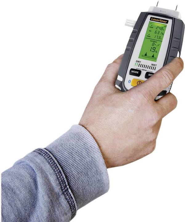 Actual product image Laserliner MultiWet-Master Compact Plus Material Moisture Meter Temperature Measurement