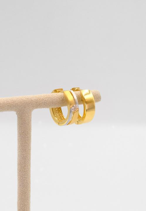 Produktbild Muau Creolen (750/18 K Weissgold, 750/18 K Gelbgold)