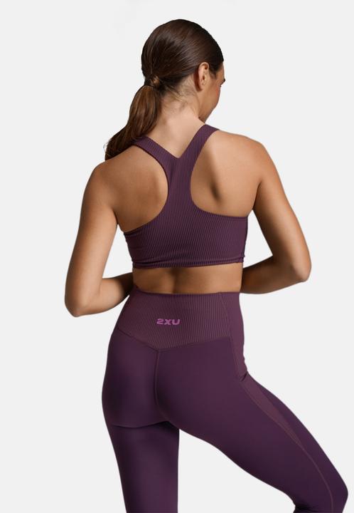 Actual product image 2XU Robbed Longline Low Impact Bra (M)