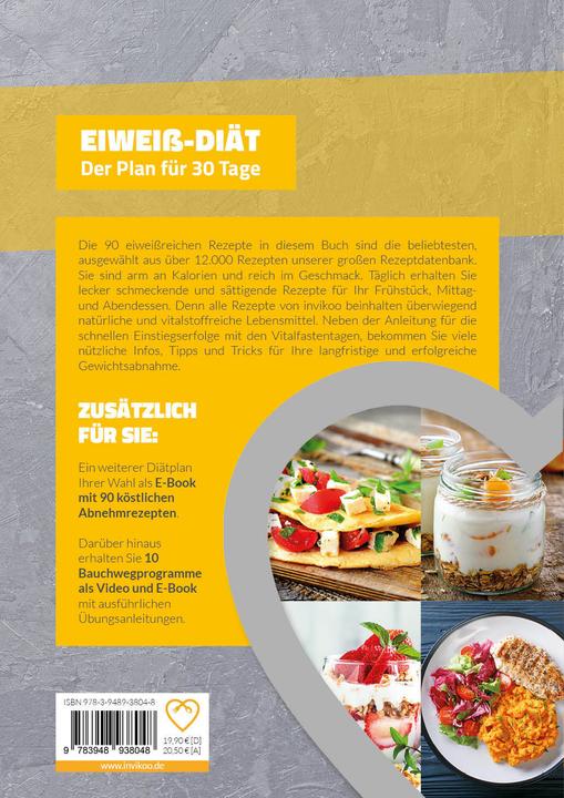 Actual product image Eiweiss Diät - Ernährungsplan zum Abnehmen für 30 Tage (German, Peter Kmiecik, 2021)