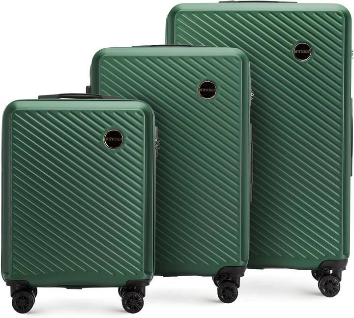 Wittchen Reisekoffer Set (96 l, Handgepäck (bis 50l), M (50 - 90l), L (90 - 115l))