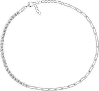 Brilio Silver - Sparkling silver bracelet with zircons BRC68W